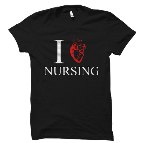 I Heart Nursing Shirt Love Nursing Tee