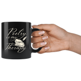 Poetry Is My Therapy 11oz Black Mug