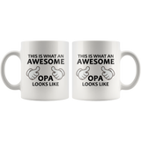 This Is What An Awesome Opa Looks Like White Mug