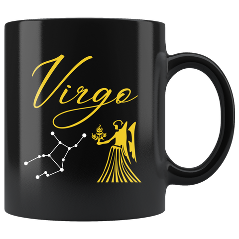 Virgo 11oz Black Mug