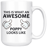 Awesome Poppy 15oz White Mug