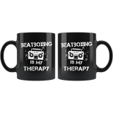 Beatboxing Is My Therapy 11oz Black Mug