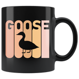 Retro Goose 11oz Black Mug