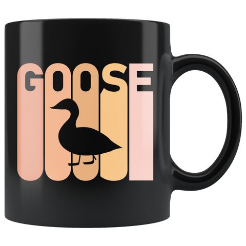 Retro Goose 11oz Black Mug