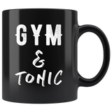 Gym & Tonic 11oz Black Mug