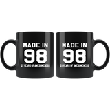 Made In 98 11oz Black Mug