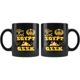 Egypt Geek 11oz Black Mug