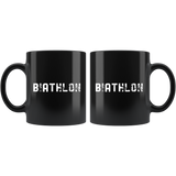 Biathlon (Plain Text) - Winter Sports 11oz Black Mug