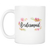 Bridesmaid White Mug