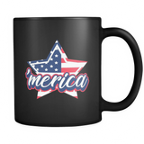 'merica Black Mug