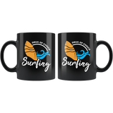 Drug Of Choice Surfing 11oz Black Mug
