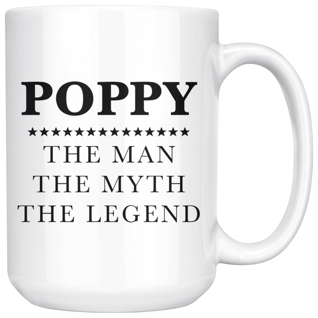 Poppy The Man 15oz White Mug