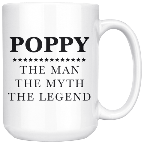 Poppy The Man 15oz White Mug