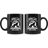 Because Gorillas Are Freaking Awesome  11oz Black Mug