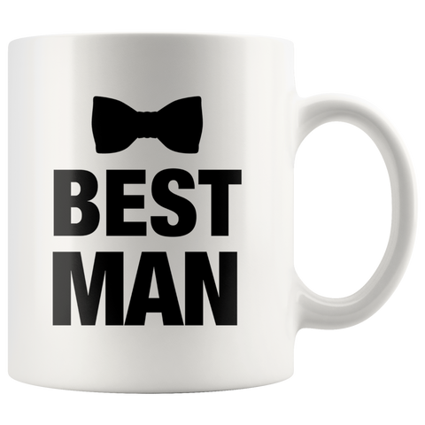 Best Man White Mug