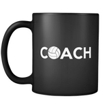 Volleyball Coach Black Mug