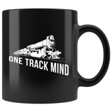One Track Mind 11oz Black Mug
