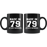 Made In 79 11oz Black Mug