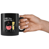 I Think You're Overreacting 11oz Black Mug