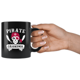 Pirate Grandma 11oz Black Mug