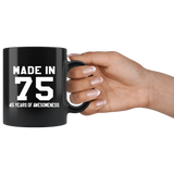 Made In 75 11oz Black Mug