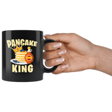 Pancake King 11oz Black Mug