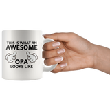 This Is What An Awesome Opa Looks Like White Mug