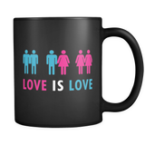 Love Is Love Mug in Black