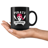 Pirate Grandma 11oz Black Mug