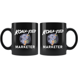 KOALA-FIED Marketer 11oz Black Mug