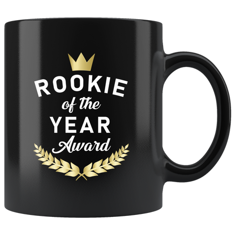 Rookie Of The Year Award 11oz Black Mug