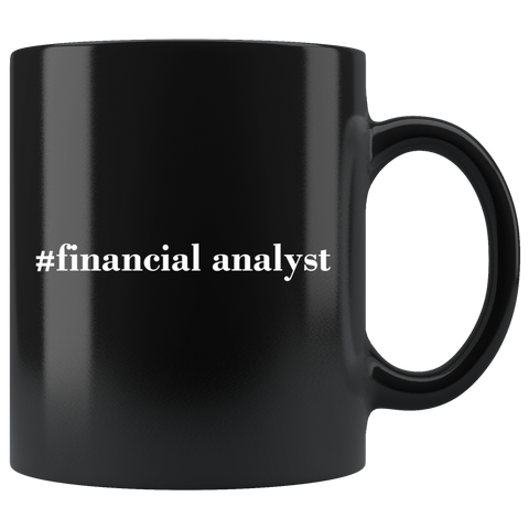 #financial analyst 11oz Black Mug