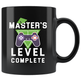 Master's Level Complete 11oz Black Mug -  Custom