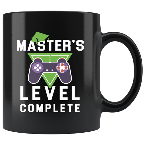 Master's Level Complete 11oz Black Mug -  Custom
