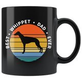 Best Whippet Dad Ever 11oz Black Mug