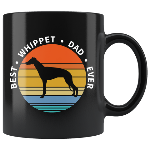 Best Whippet Dad Ever 11oz Black Mug