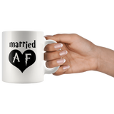 Married AF White Mug