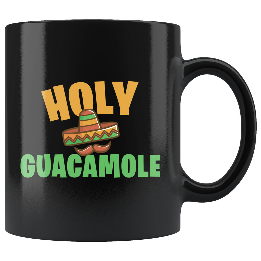 Holy Guacamole 11oz Black Mug