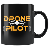 Drone Pilot 11oz Black Mug