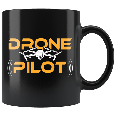 Drone Pilot 11oz Black Mug
