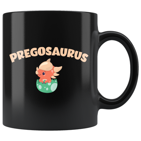 Pregosaurus 11oz Black Mug