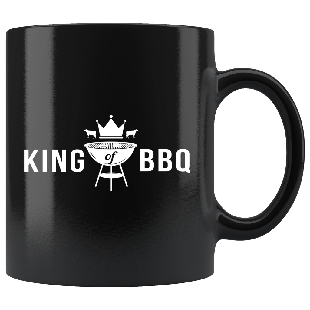 King Of Bbq 11oz Black Mug