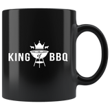 King Of Bbq 11oz Black Mug