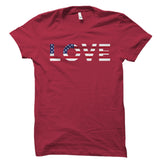 Love American Flag Shirt