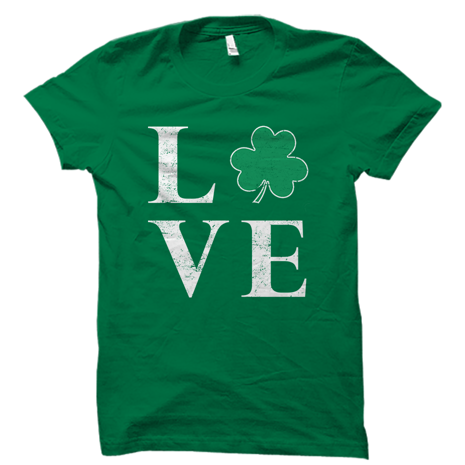 Irish Shamrock Love Shirt