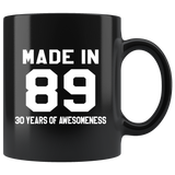 Made In 89 11oz Black Mug