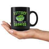 Lettuce The Taste Of Sadness 11oz Black Mug