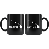 Native (Hawaii Islands) 11oz Black Mug