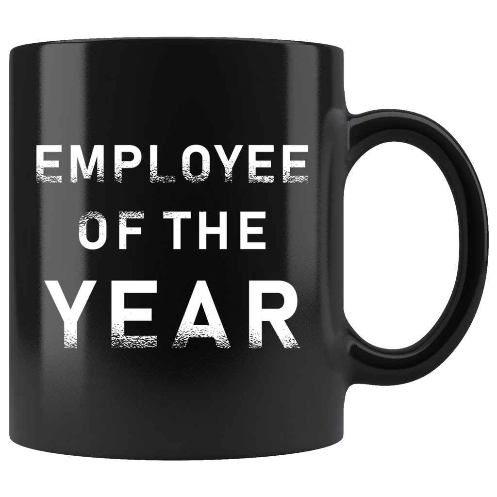 Employee Of The Year 11oz Black Mug