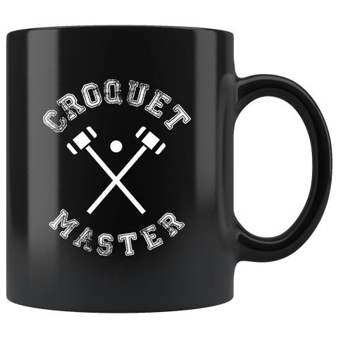 Croquet Master 11oz Black Mug